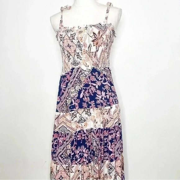 Anthropologie Dresses & Skirts - Abel The Label Anthropologie Tiered Patchwork Maxi Dress Size XS